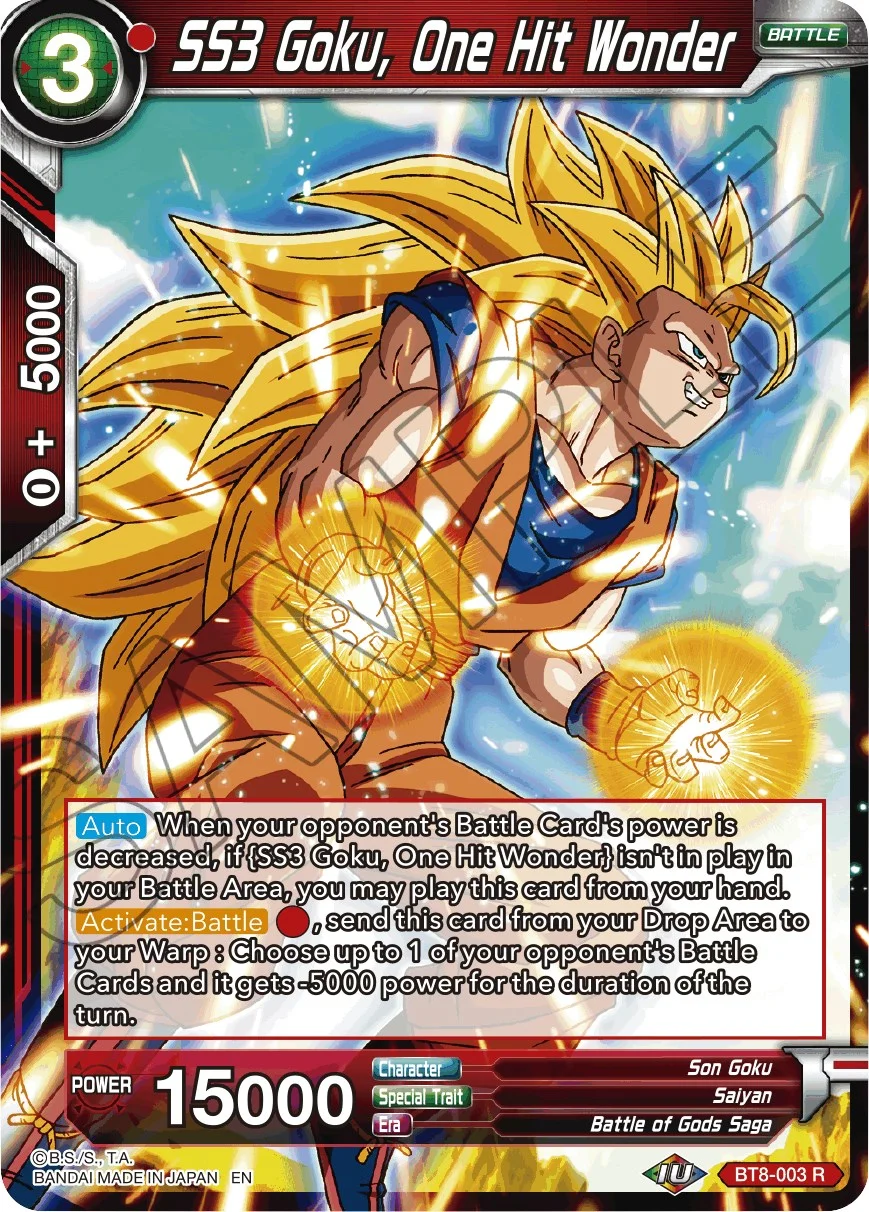 SS3 Goku, One Hit Wonder 「BT8-003」「EN」