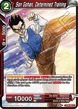Son Gohan, Determined Training 「BT8-005」「EN」