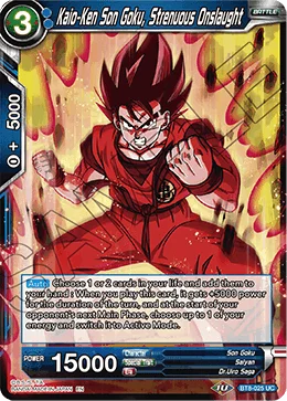 Kaio-Ken Son Goku, Strenuous Onslaught 「BT8-025」「EN」
