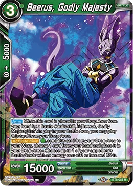Beerus, Godly Majesty 「BT8-053」「EN」