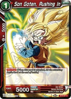 Son Goten, Rushing In #BT8-007 · Dragon Ball Super CCG