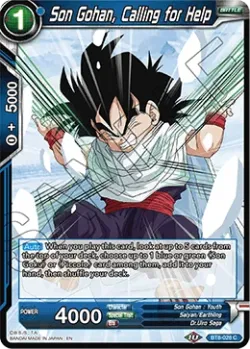 Son Gohan, Calling for Help #BT8-028 · Dragon Ball Super CCG