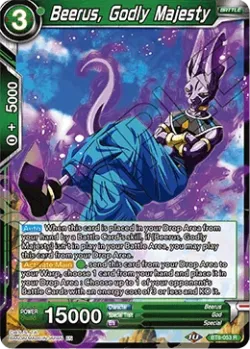 Beerus, Godly Majesty #BT8-053 · Dragon Ball Super CCG