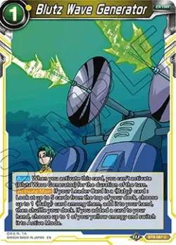 Blutz Wave Generator #BT8-087 · Dragon Ball Super CCG