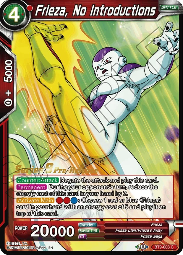 Frieza, No Introductions 「BT9-003」「EN」