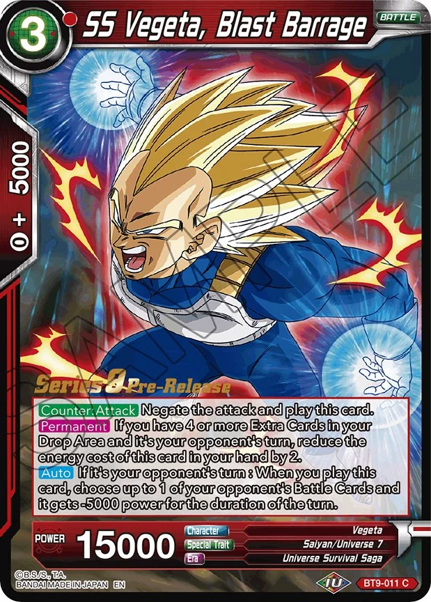 SS Vegeta, Blast Barrage 「BT9-011」「EN」