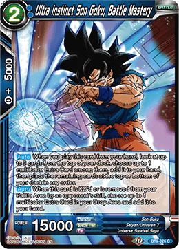 Ultra Instinct Son Goku, Battle Mastery 「BT9-026」「EN」