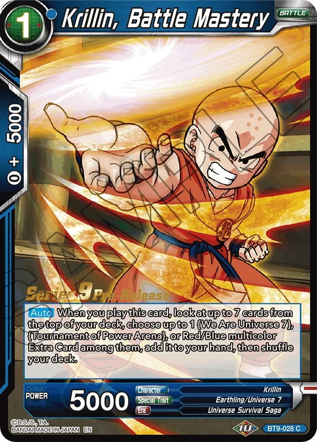 Krillin, BATTLE Mastery 「BT9-028」「EN」