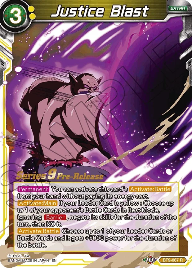 Justice Blast 「BT9-067」「EN」