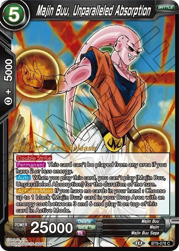 Majin Buu, Unparalleled Absorption 「BT9-078」「EN」