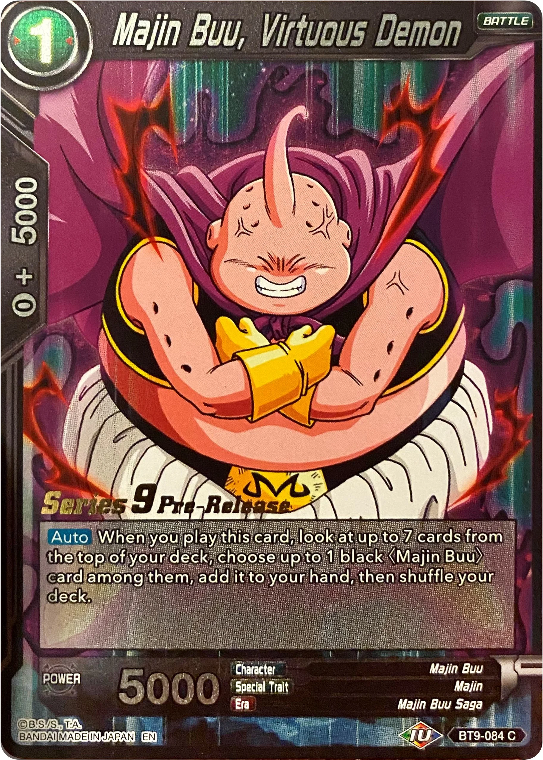 Majin Buu, Virtuous Demon 「BT9-084」「EN」