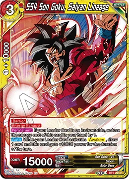 SS4 Son Goku, Saiyan Lineage 「BT9-094」「EN」