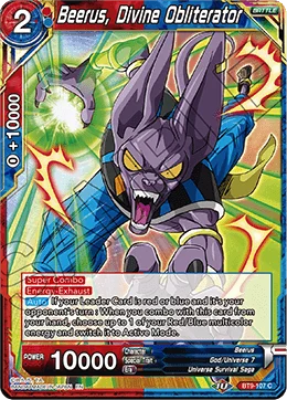 Beerus, Divine Obliterator 「BT9-107」「EN」