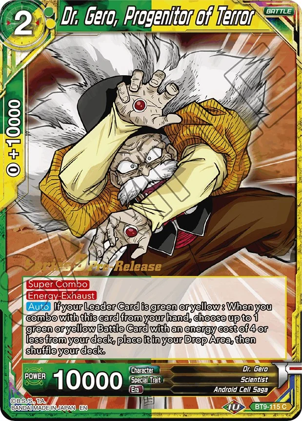 Dr. Gero, Progenitor of Terror 「BT9-115_SPR」「EN」