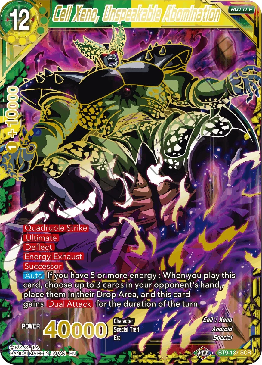Cell Xeno, Unspeakable Abomination 「BT9-137_PR」「EN」