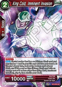 King Cold, Imminent Invasion #BT9-006 · Dragon Ball Super CCG
