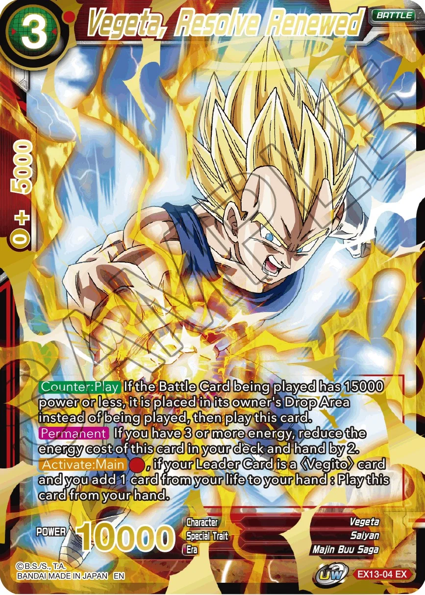 Vegeta, Resolve Renewed 「EX13-04_PR」「EN」