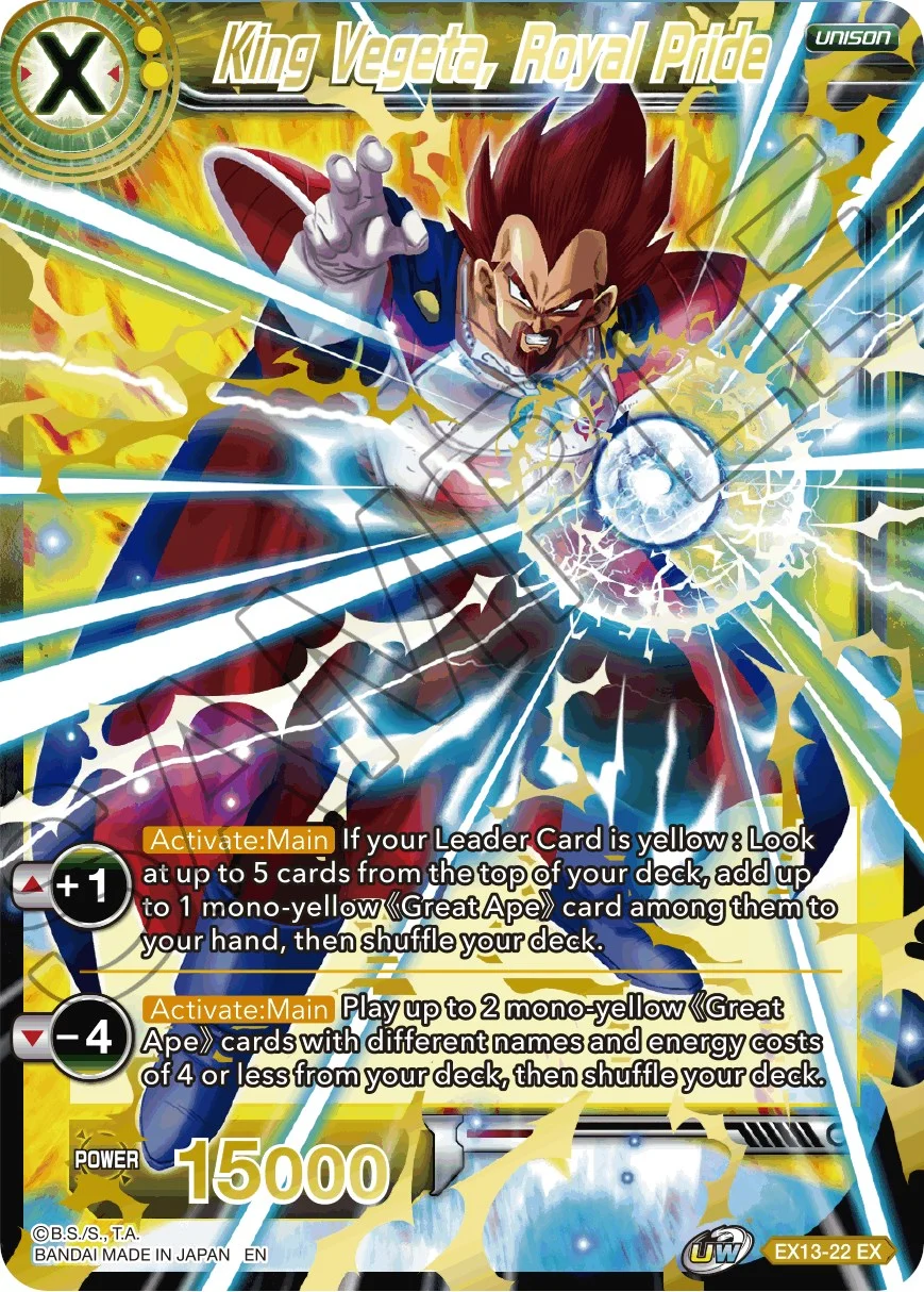 King Vegeta, Royal Pride 「EX13-22」「EN」