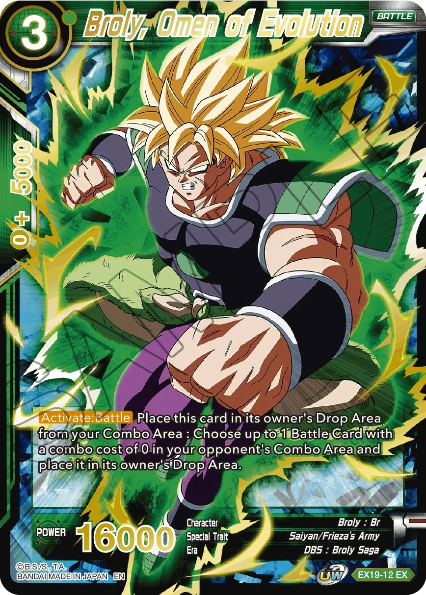 Broly, Omen of Evolution 「EX19-12」「EN」