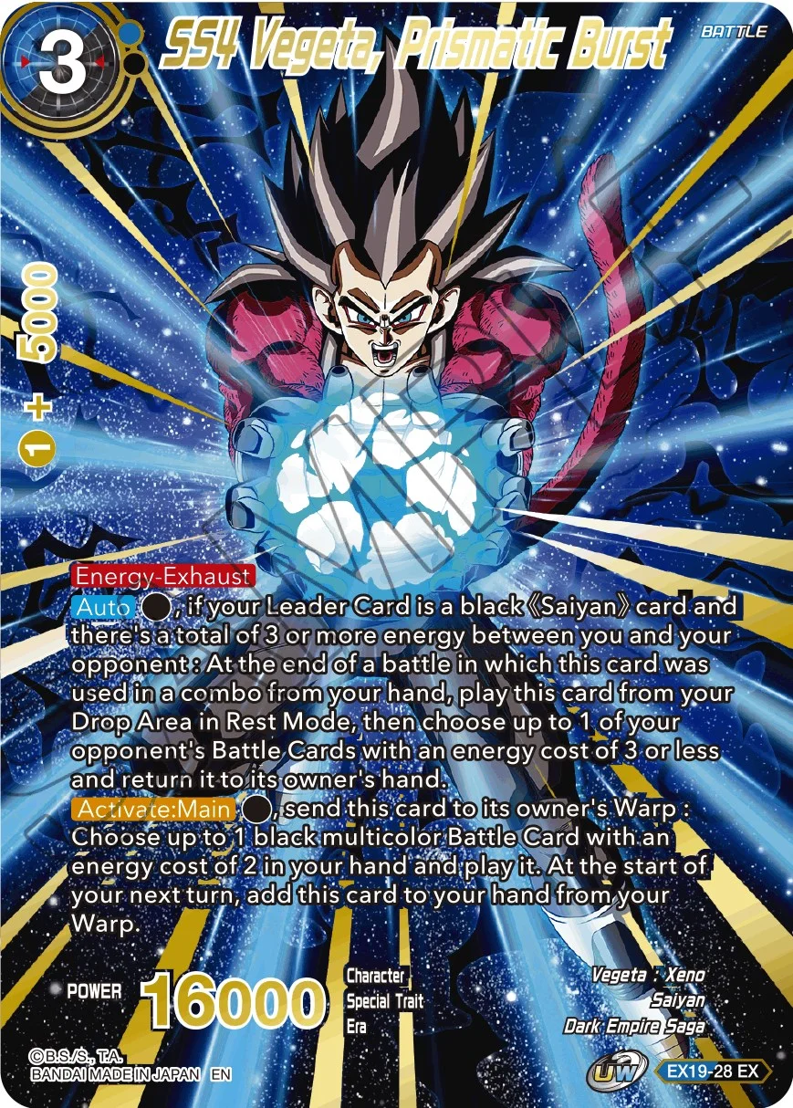 SS4 Vegeta, Prismatic Burst 「EX19-28」「EN」