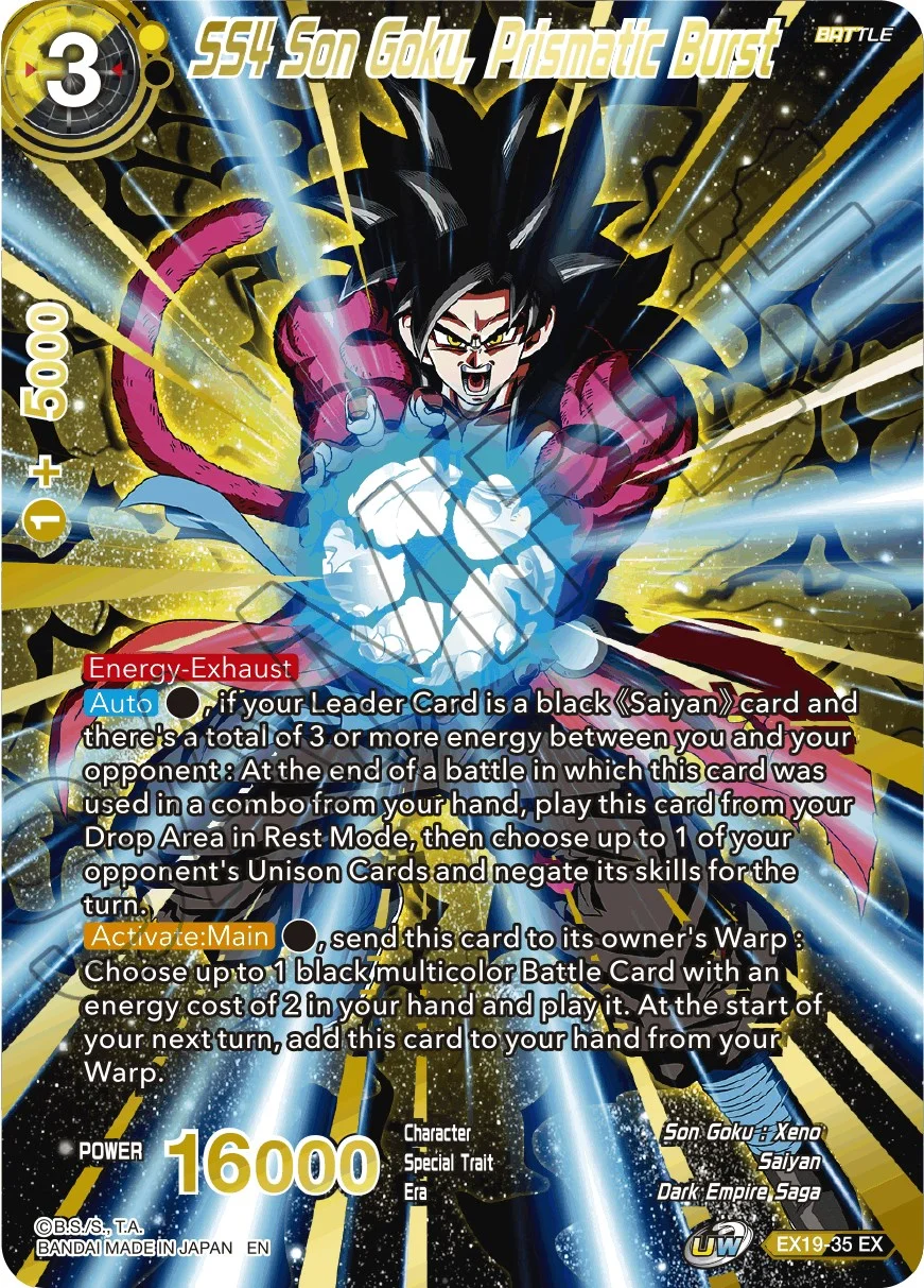SS4 Son Goku, Prismatic Burst 「EX19-35」「EN」