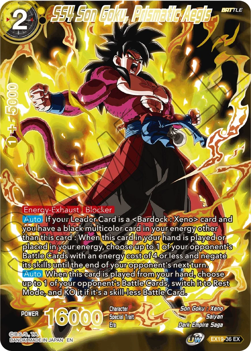 SS4 Son Goku, Prismatic Aegis 「EX19-36」「EN」