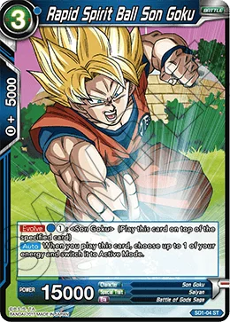 Rapid Spirit Ball Son Goku 「SD1-04」「EN」