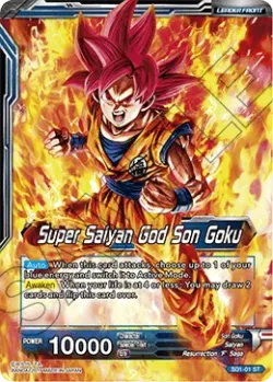 Super Saiyan God Son Goku 「SD1-01」「EN」