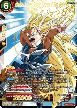 Broken Limits Super Saiyan 3 Son Goku 「SD2-02」「EN」