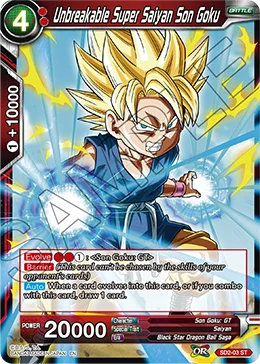 Unbreakable Super Saiyan Son Goku 「SD2-03_PR03」「EN」