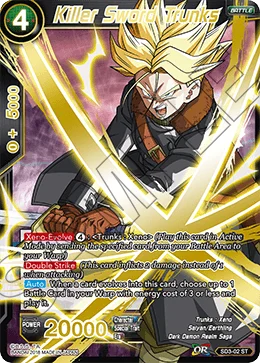 Killer Sword Trunks 「SD3-02」「EN」