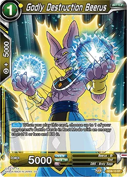 Godly Destruction Beerus 「SD8-10」「EN」