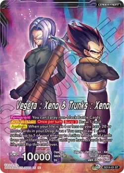 Vegeta : Xeno & Trunks : Xeno 「SD14-01_PR」「EN」