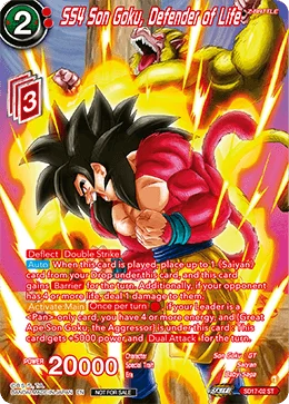 SS4 Son Goku, Defender of Life 「SD17-02_PR04」「EN」