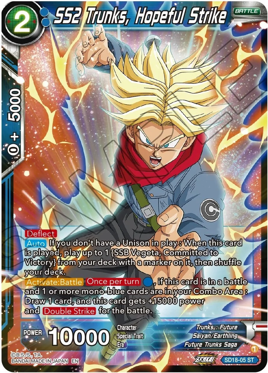 SS2 Trunks, Hopeful Strike 「SD18-05」「EN」