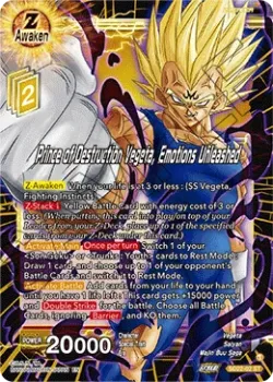 Prince of Destruction Vegeta, Emotions Unleashed 「SD22-02」「EN」