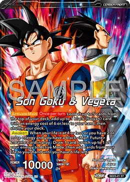 Son Goku & Vegeta 「SD23-01_PR」「EN」