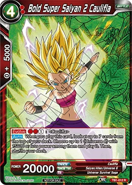 Bold Super Saiyan 2 Caulifla 「TB1-012_PR」「EN」