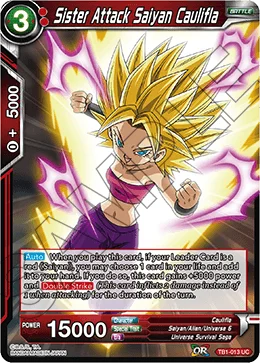 Sister Attack Saiyan Caulifla 「TB1-013」「EN」