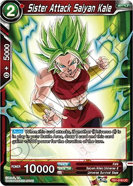 Sister Attack Saiyan Kale 「TB1-016_BD」「EN」