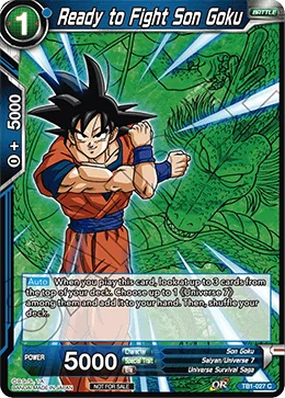 Ready to Fight Son Goku 「TB1-027_PR」「EN」