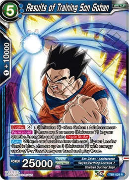 Results of Training Son Gohan 「TB1-028」「EN」