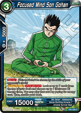 Focused Mind  Son Gohan 「TB1-029」「EN」