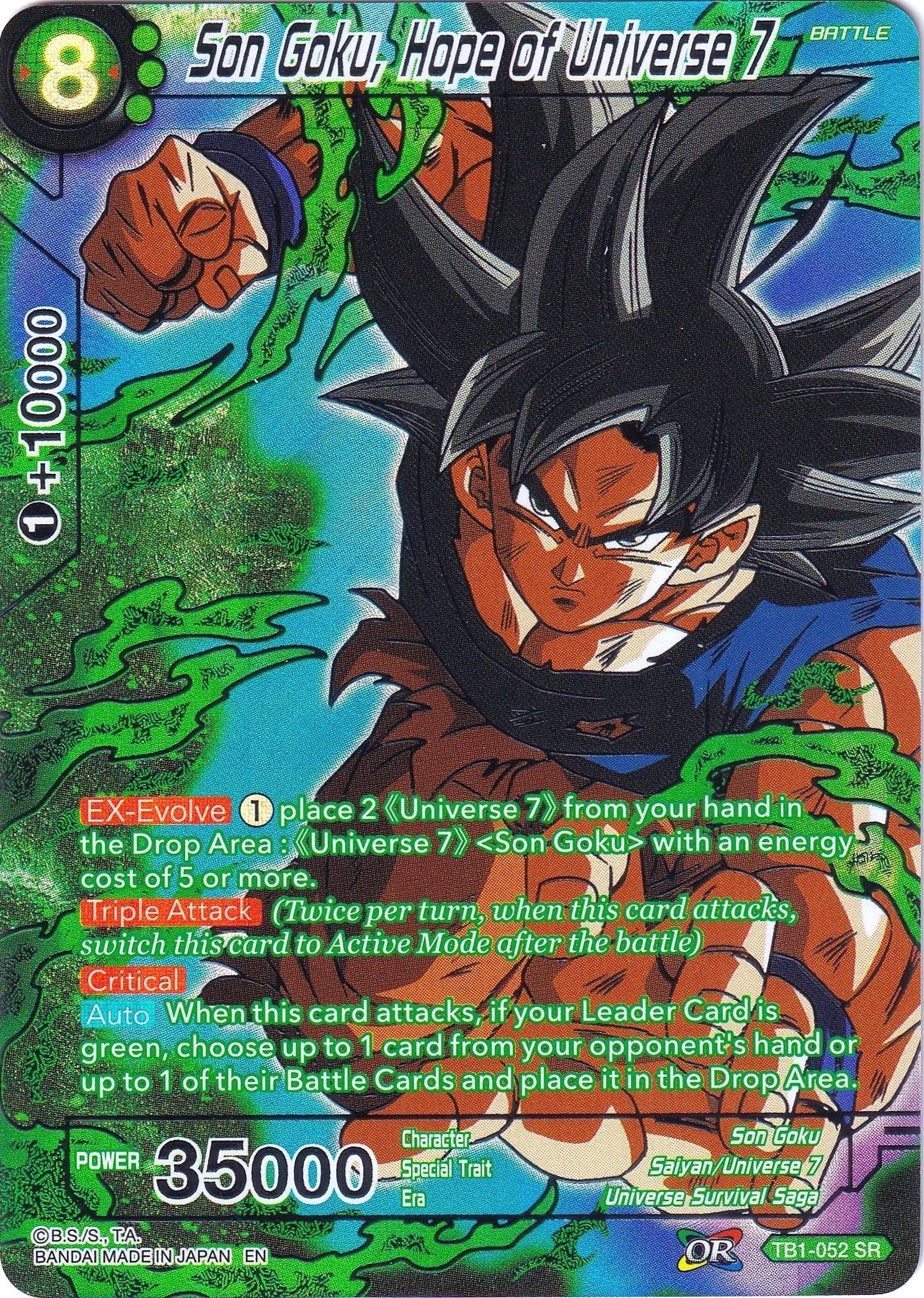 Son Goku, Hope of Universe 7 「TB1-052_SPR」「EN」