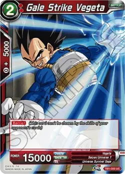 Gale Strike Vegeta #TB1-005 · Dragon Ball Super CCG