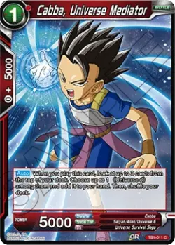 Cabba, Universe Mediator #TB1-011 · Dragon Ball Super CCG