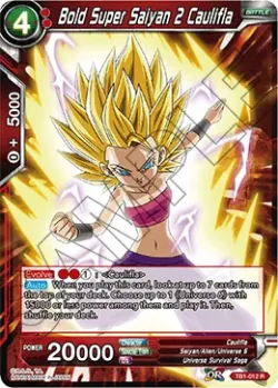Bold Super Saiyan 2 Caulifla #TB1-012 · Dragon Ball Super CCG