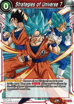 Strategies of Universe 7 #TB1-023 · Dragon Ball Super CCG