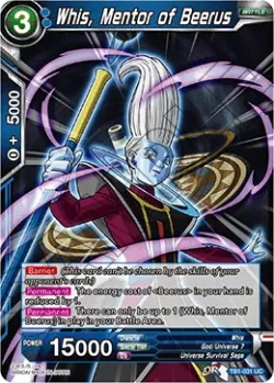 Whis, Mentor of Beerus #TB1-031 · Dragon Ball Super CCG