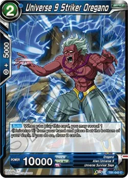 Universe 9 Striker Oregano #TB1-042 · Dragon Ball Super CCG